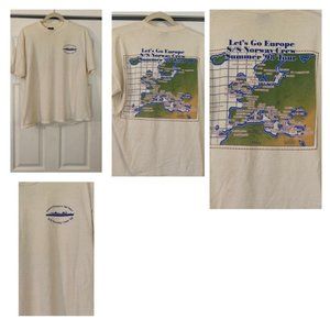 NCL Crew T Shirt Norwegian Cruise Lines European Tour 1998